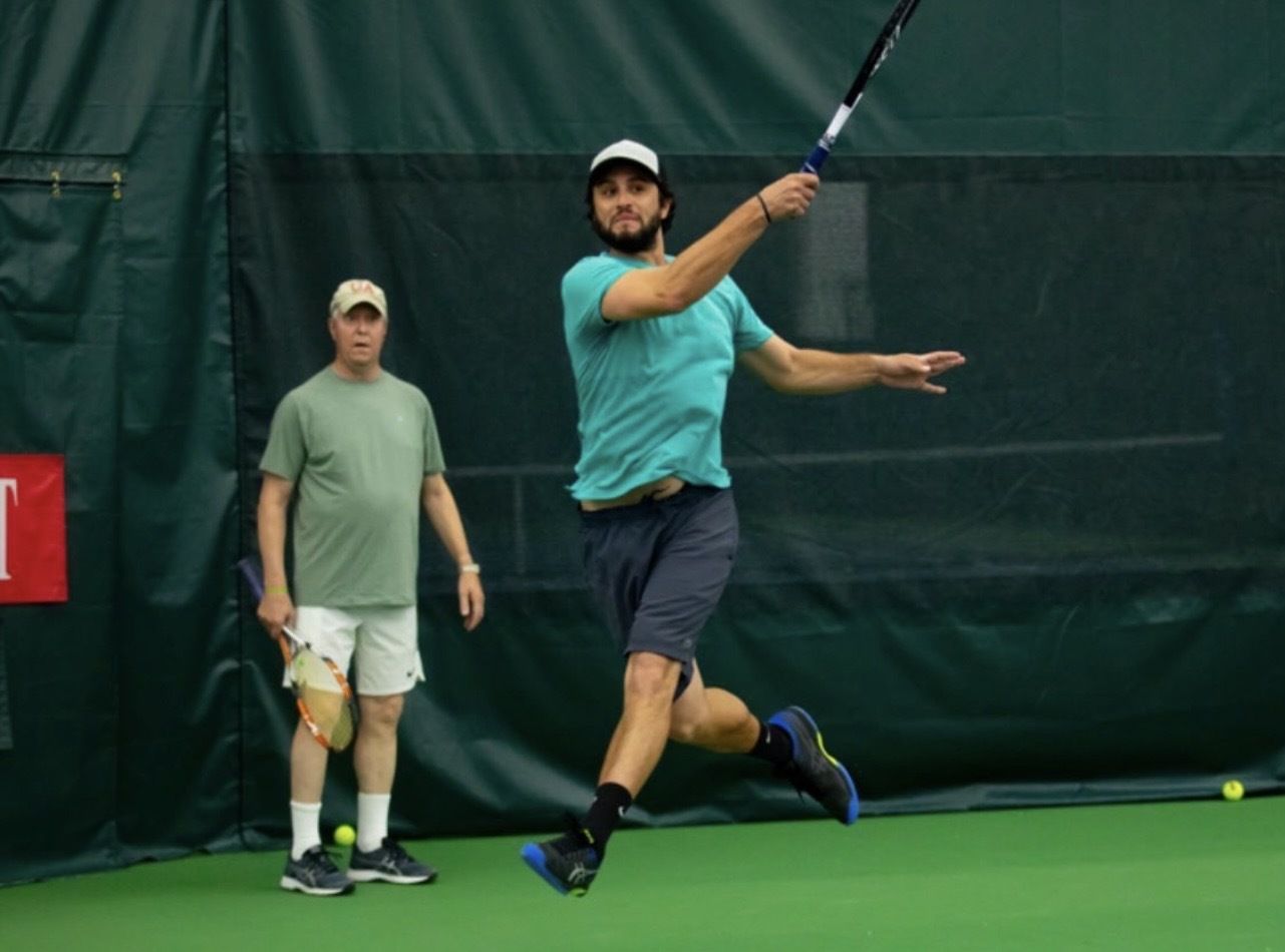 Jump forehand